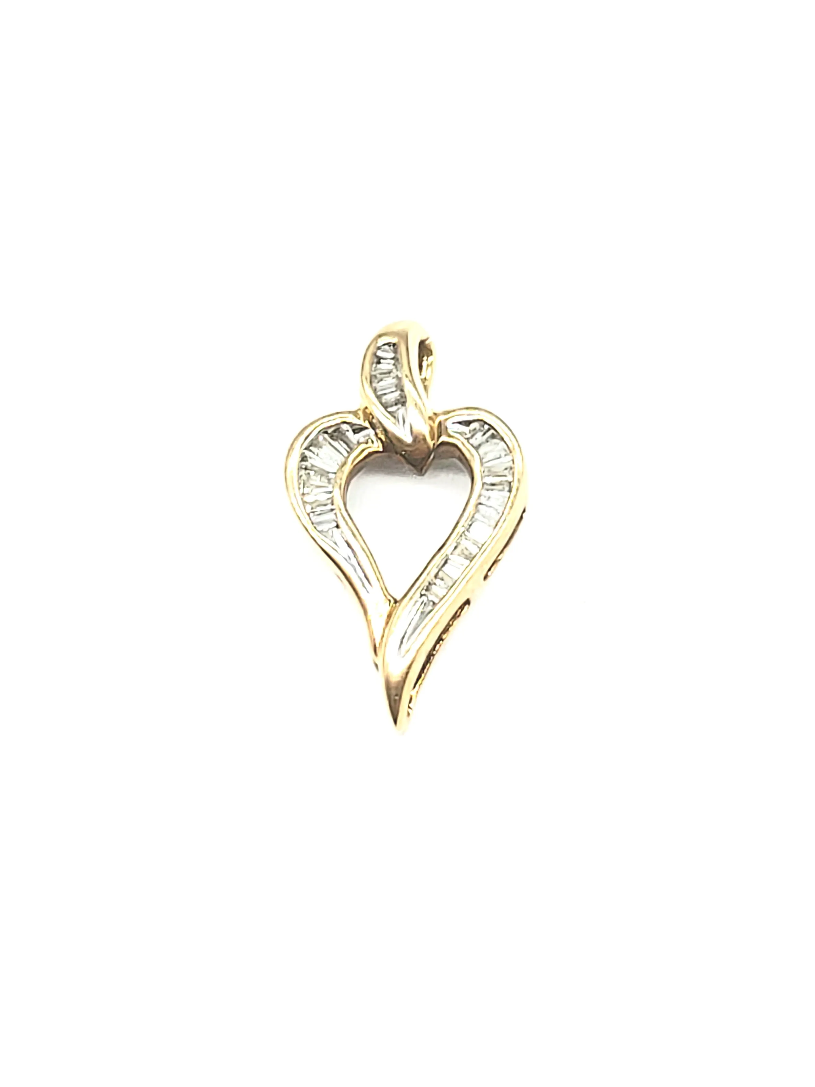 1/2 Carat Diamond Heart Pendant