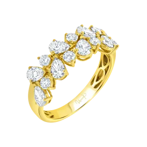 1.45ctw Pear and Round Shape Diamond Ring