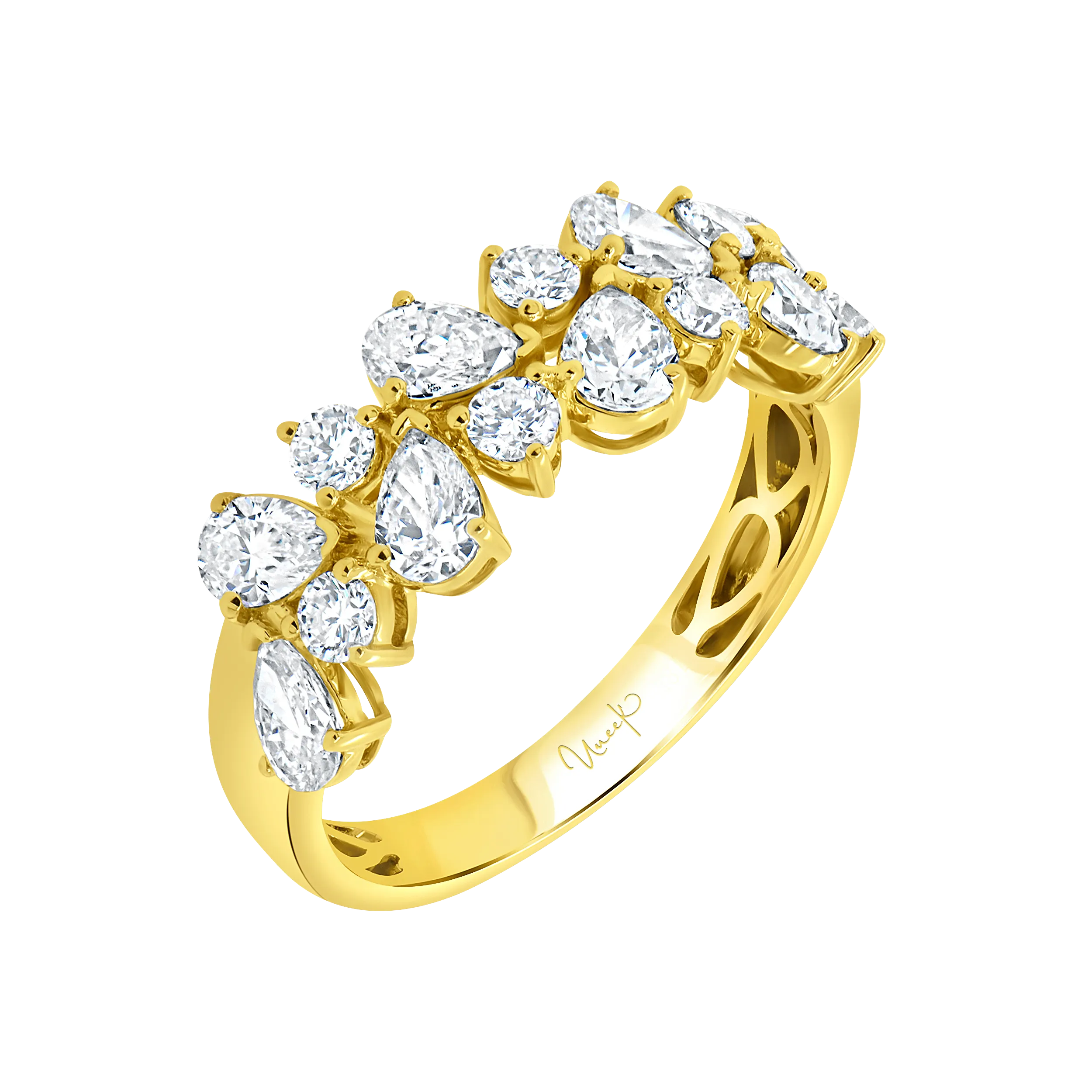 1.45ctw Pear and Round Shape Diamond Ring