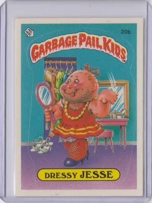 1985 GARBAGE PAIL KIDS GPK SERIES 1 #20B DRESSY JESSE