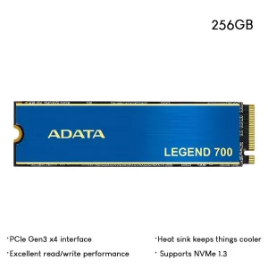 Adata Legend 700 256GB PCIE GEN3 X4 M.2 2280 SSD (ALEG-700-256GCS)