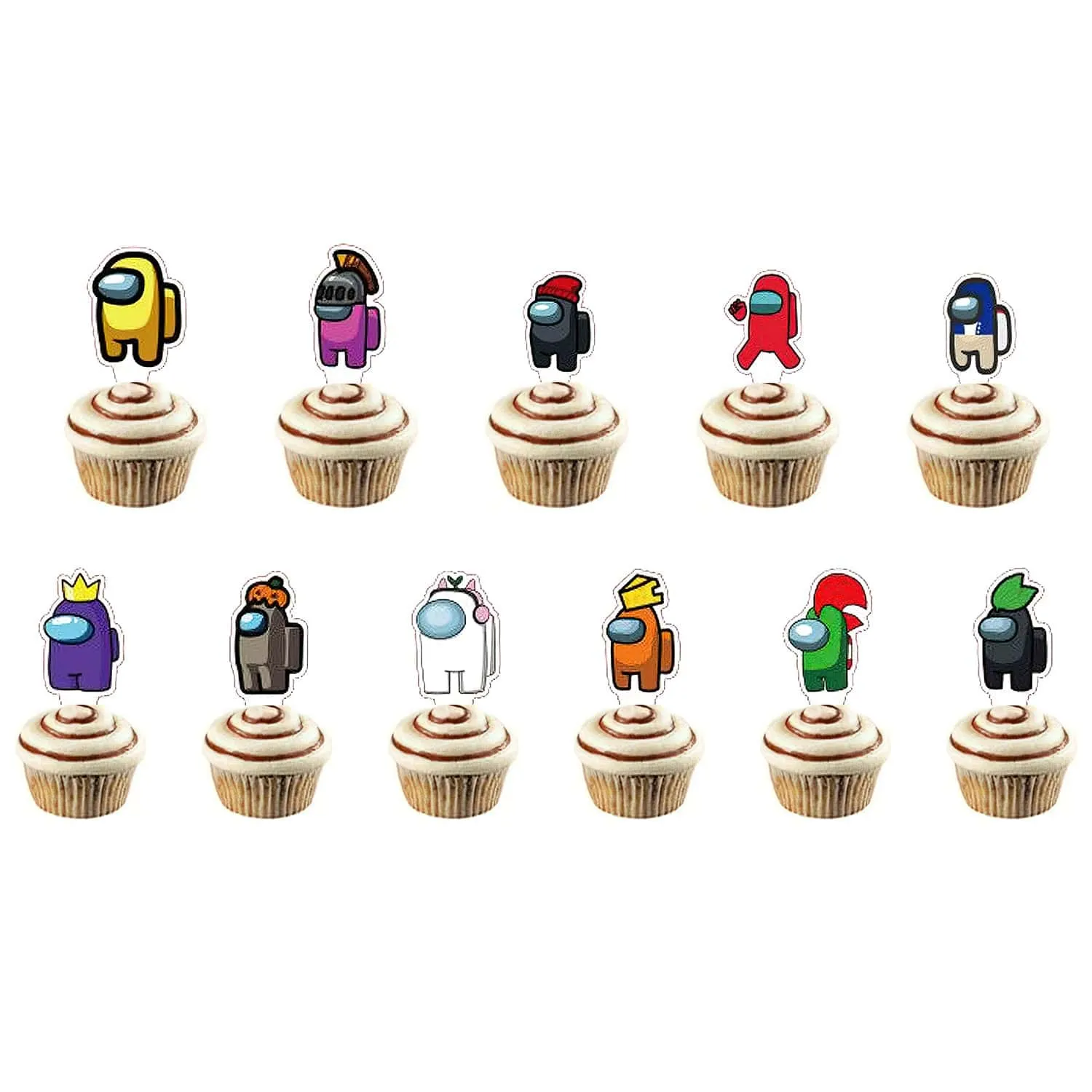 Among Us Cupcake Toppers, 12 Count