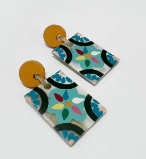 Azulejos Single Tile Earrings