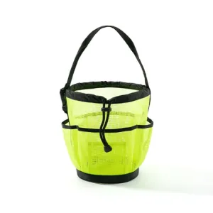 Barrel Mesh Shower Tote Bag-NEON YELLOW