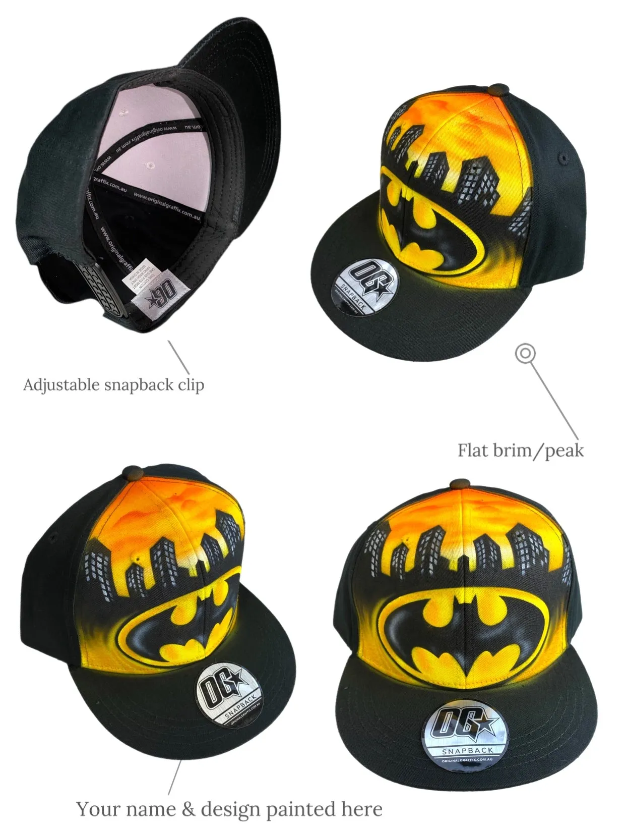 Batmn City Style Snapback Cap