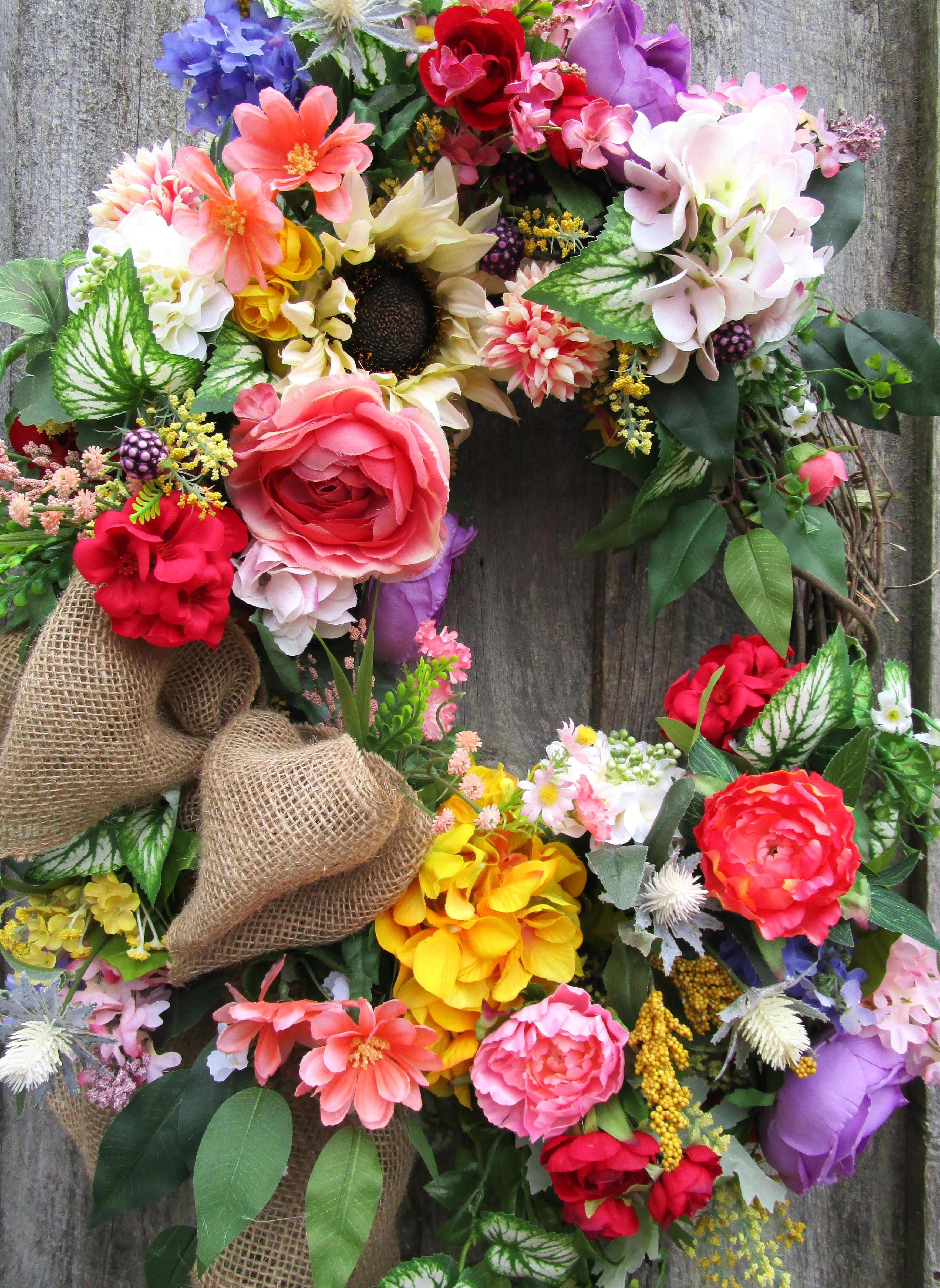 Cambridge Garden Wreath