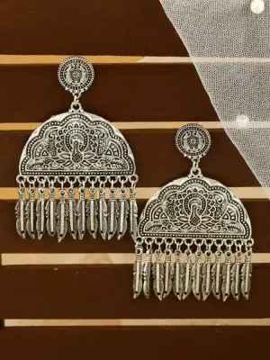 Dalbir Oxidised Dangler Earrings