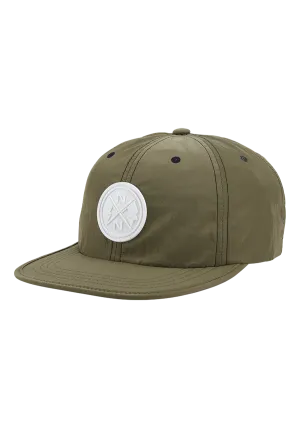 Flight Strapback Hat - Olive / White