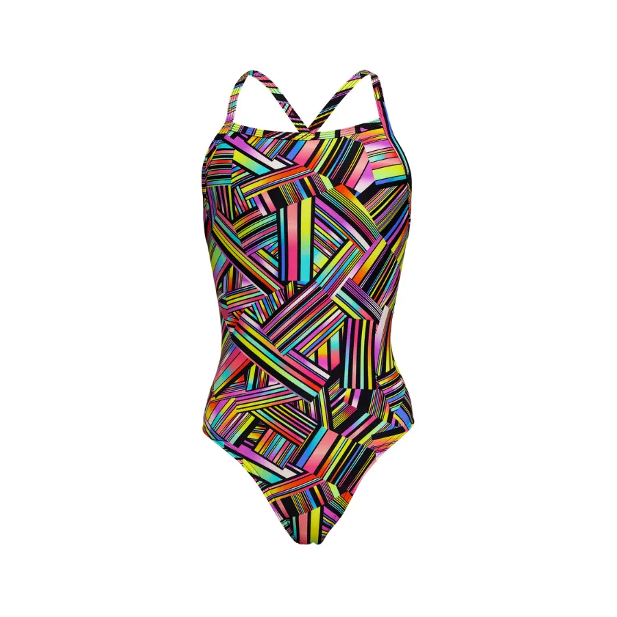 Funkita Girls Tie Me Tight One Piece FKS001G - Strip Straps