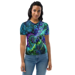 Green and Purple Fractal Women's T-shirt