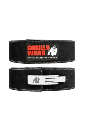 GW 4-inch Leather Lever Belt - Black