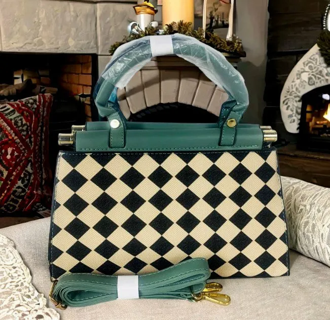 H1495 - Checkered Fashion Shoulder Bag