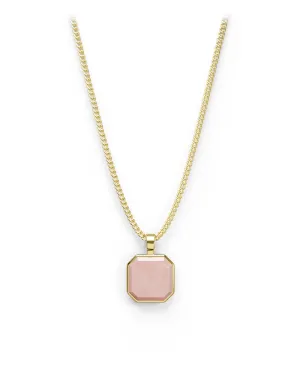 Halskette - Pink Jasper - Gold - Für Sie