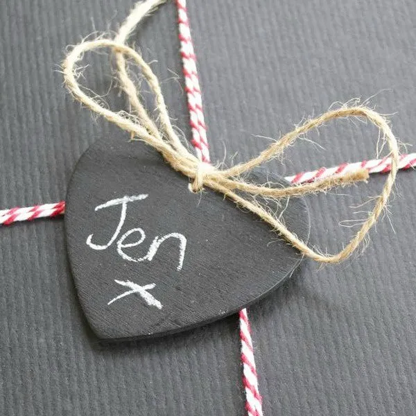 Heart Shaped Blackboard Tag