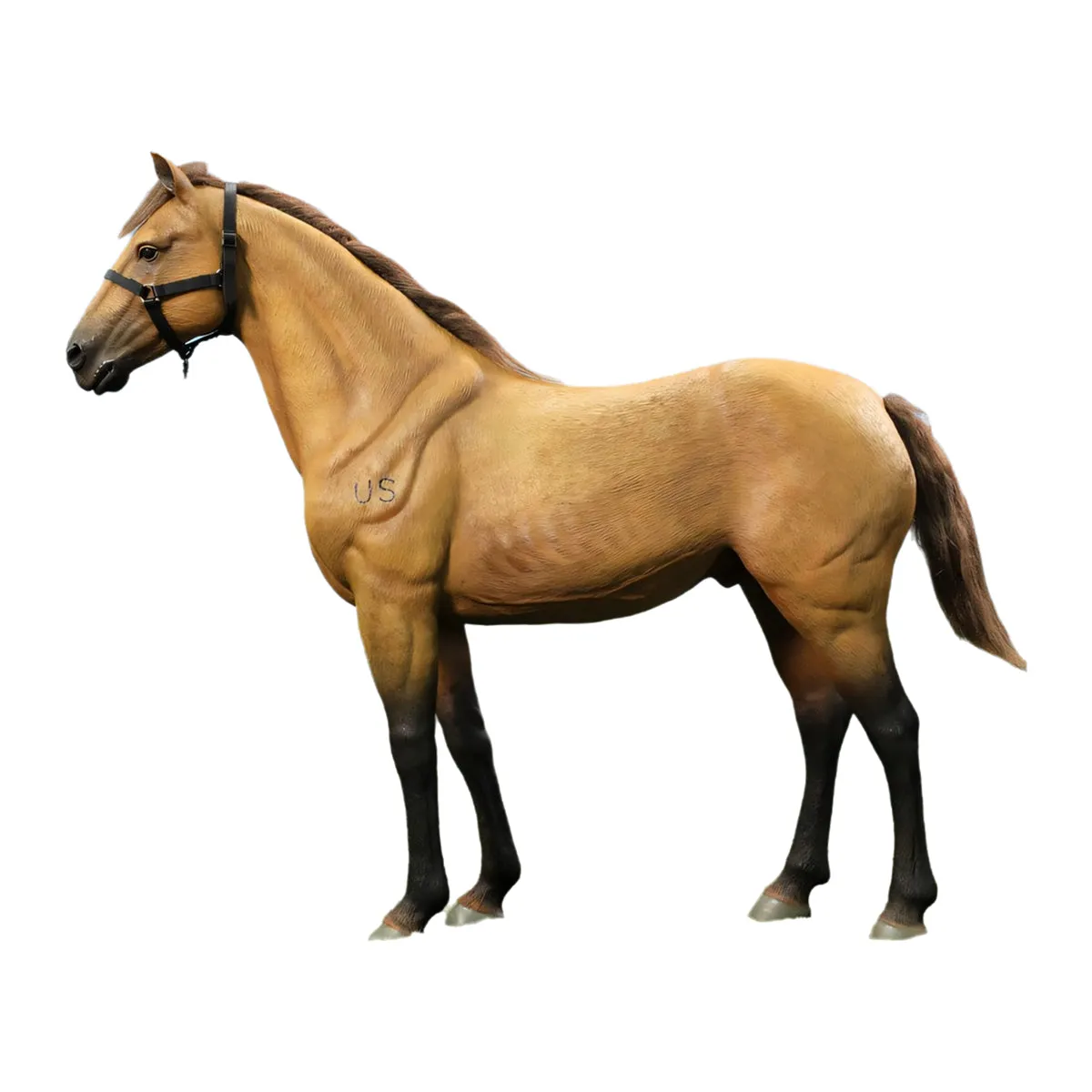 HiPlay DID, Civil War Brown War Horse, Statue Figurine