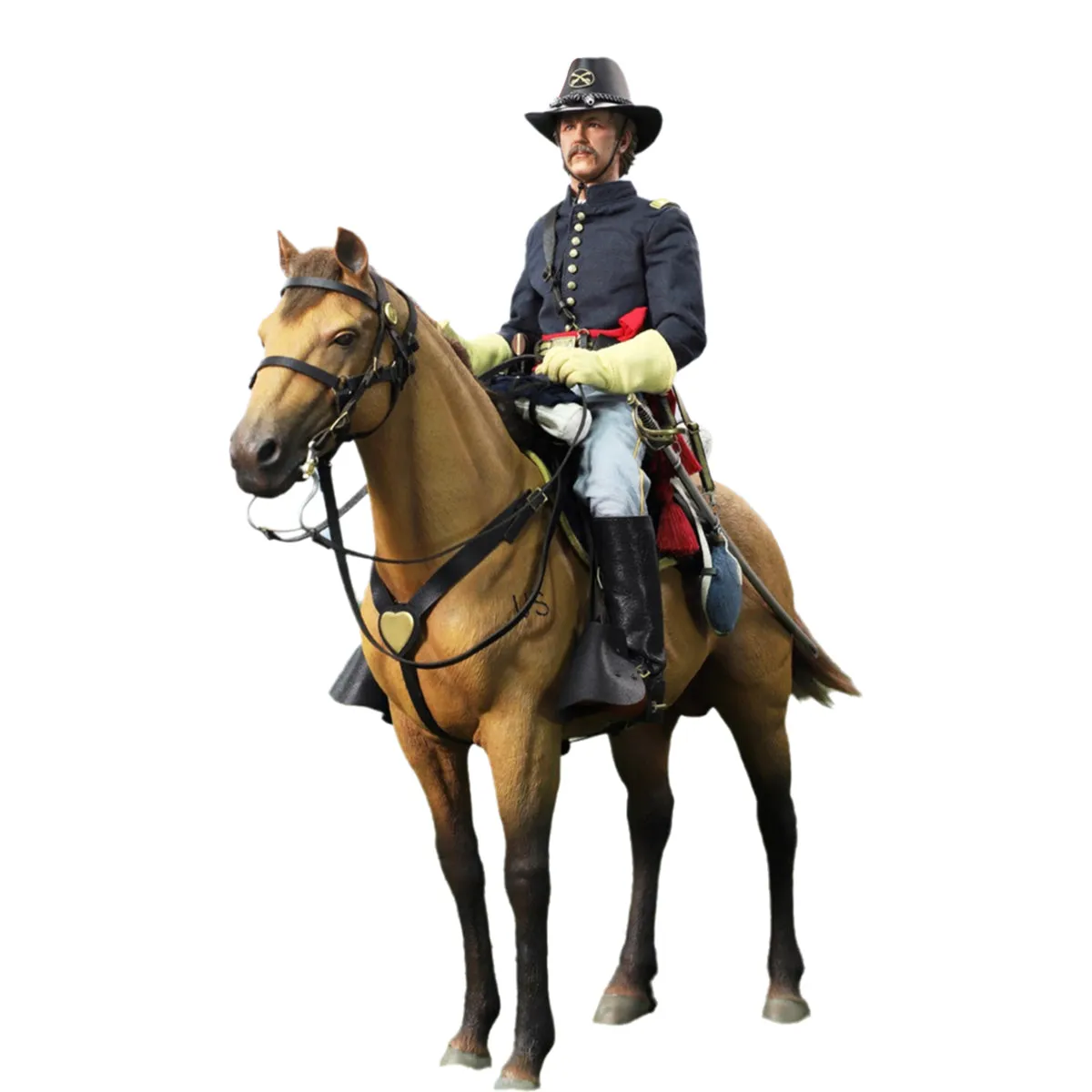 HiPlay DID, Civil War Brown War Horse, Statue Figurine