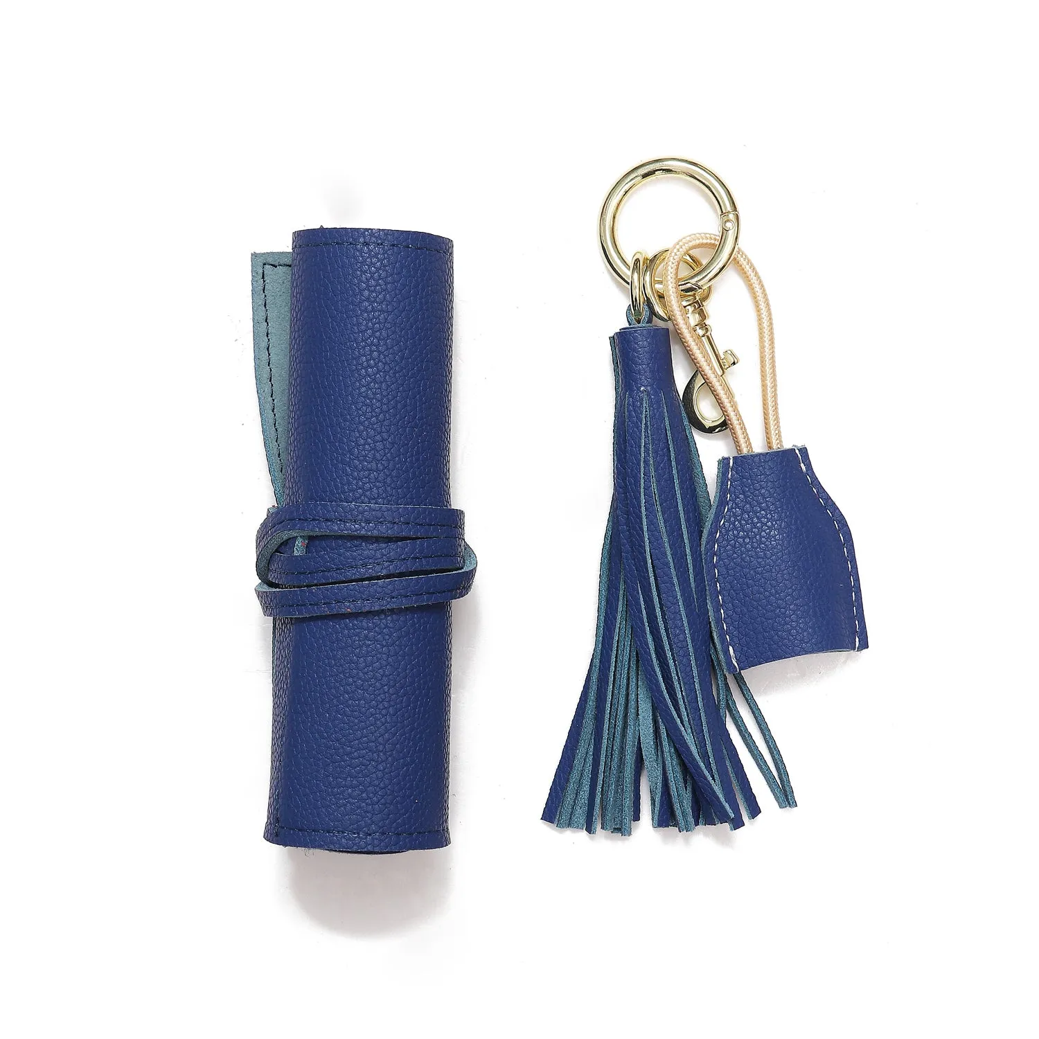 Leather Tassel keychain with USB cable   Leather Tech Wrap Up