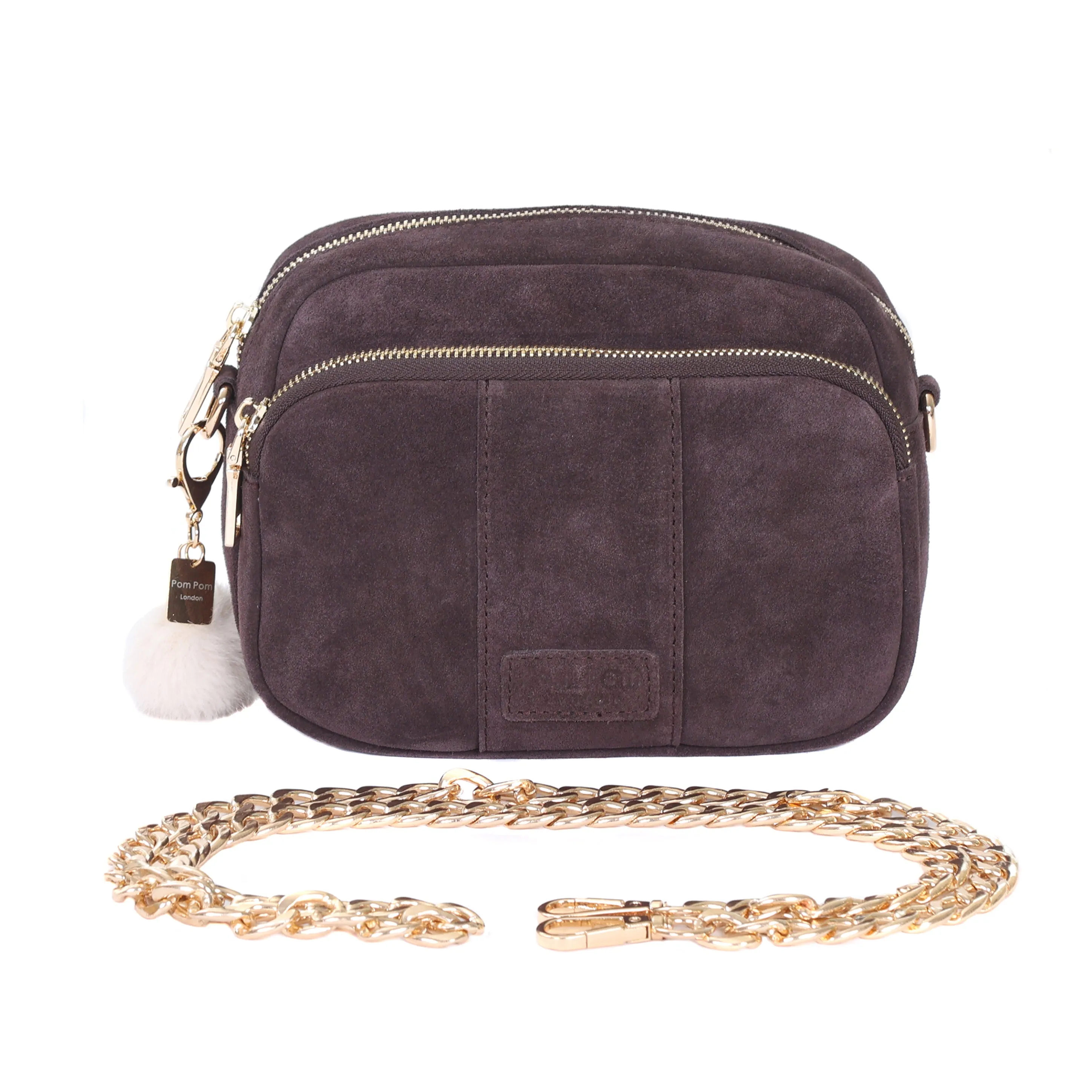 Mayfair Suede Bag Chocolate Plum