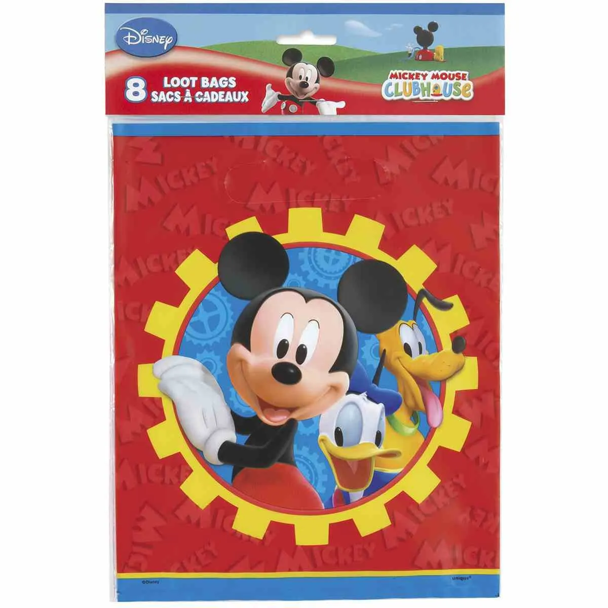 Mickey Mouse Clubhouse Plastic Loot Bags [8 per Package]