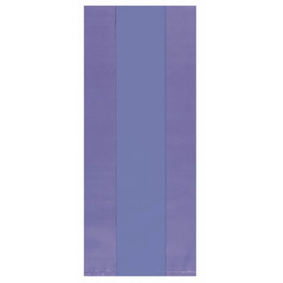 New Purple Small Cello Party Bags 25pk