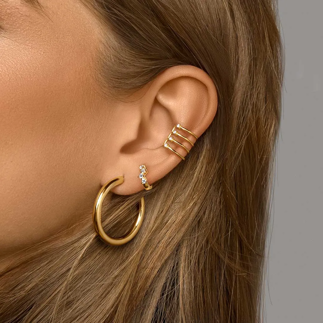 Nina Gold Single Earring