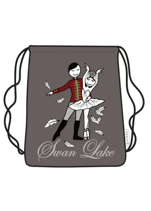 ON SALE Swan Lake Pas de Deux Drawstring Backpack