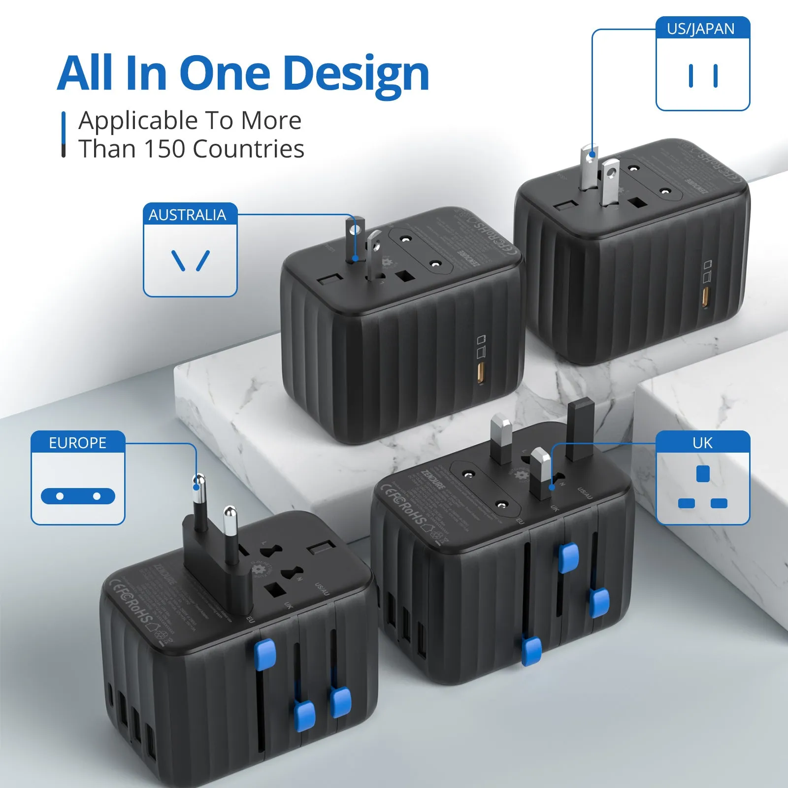 Passport II Pro - The Perfect Home and Travel Adapter