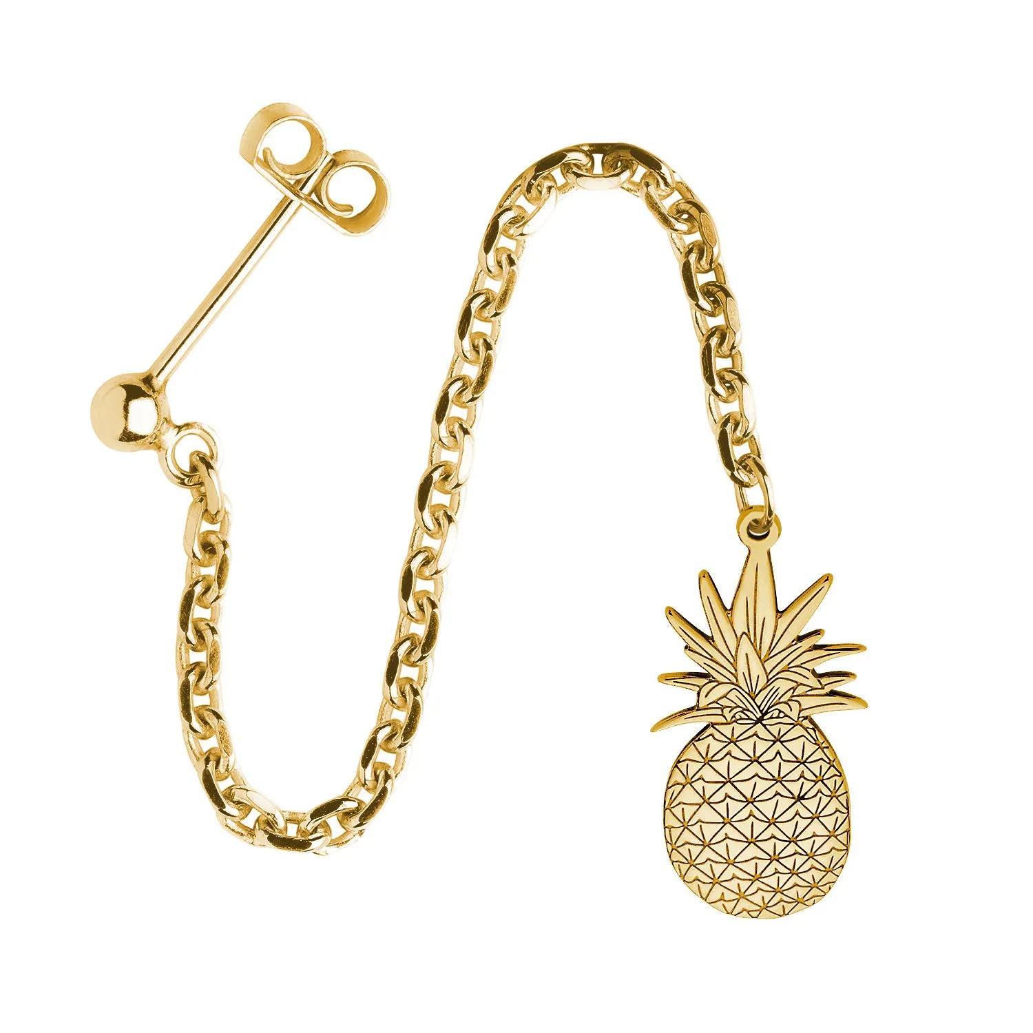 Pineapple Single Earring