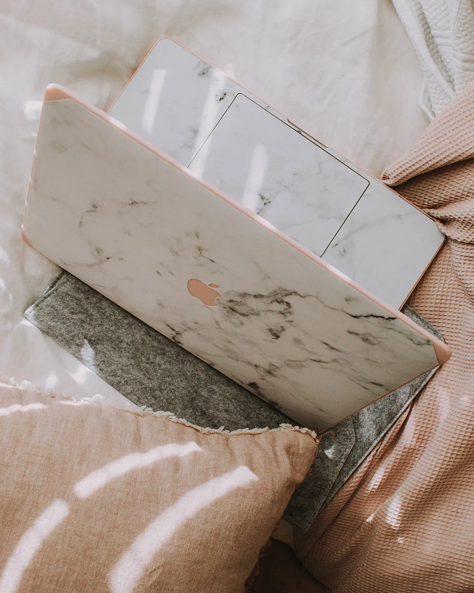 Pink and White Marble Case   Accessories Bundle