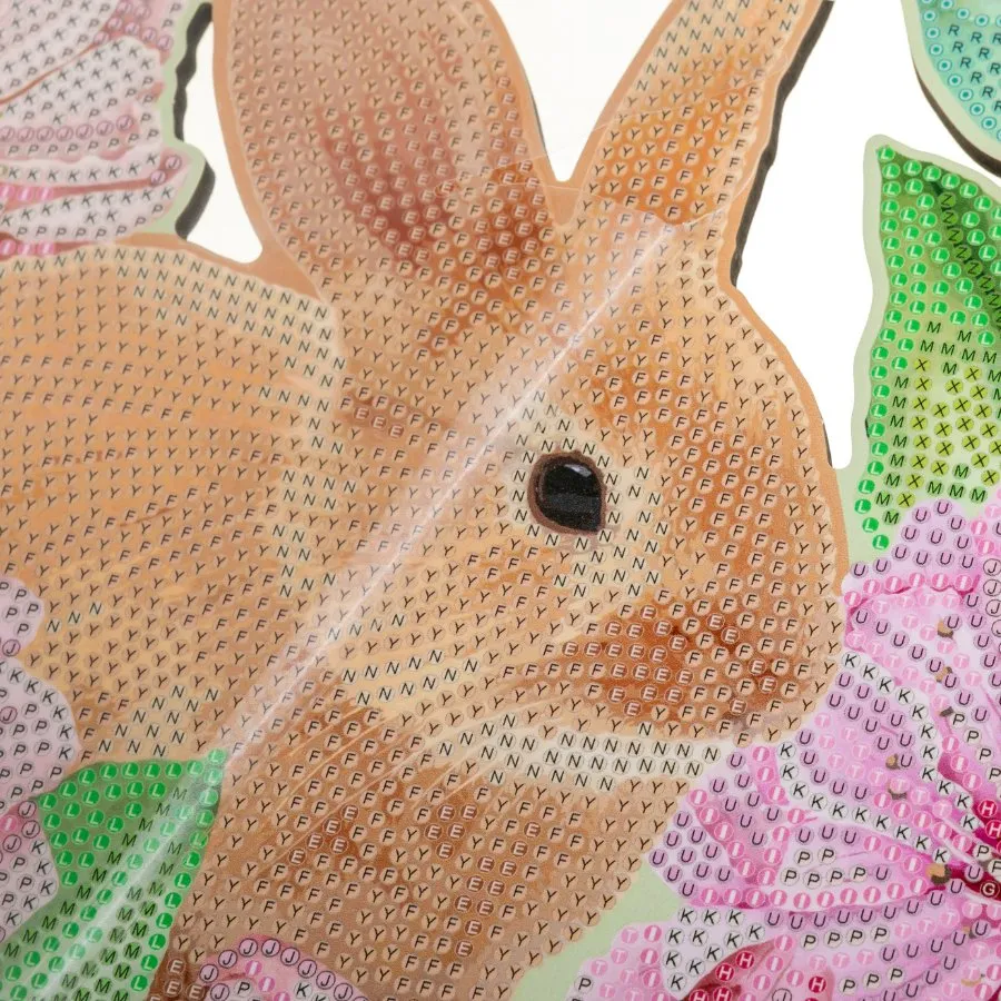 "Bunny Blossoms" Crystal Art Wreath Kit