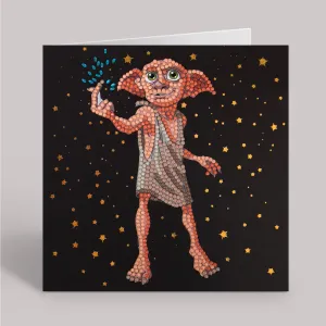 "Dobby the House Elf" Harry Potter Crystal Art Card