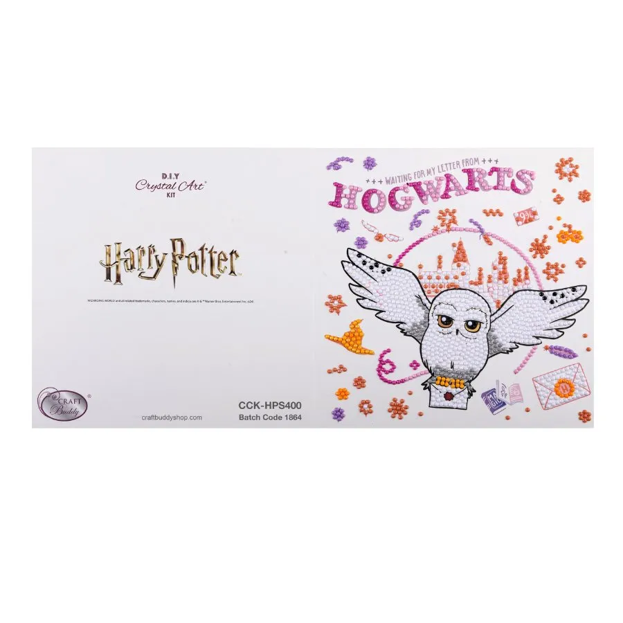 "Hogwarts & Hedwig" Harry Potter Crystal Art Card