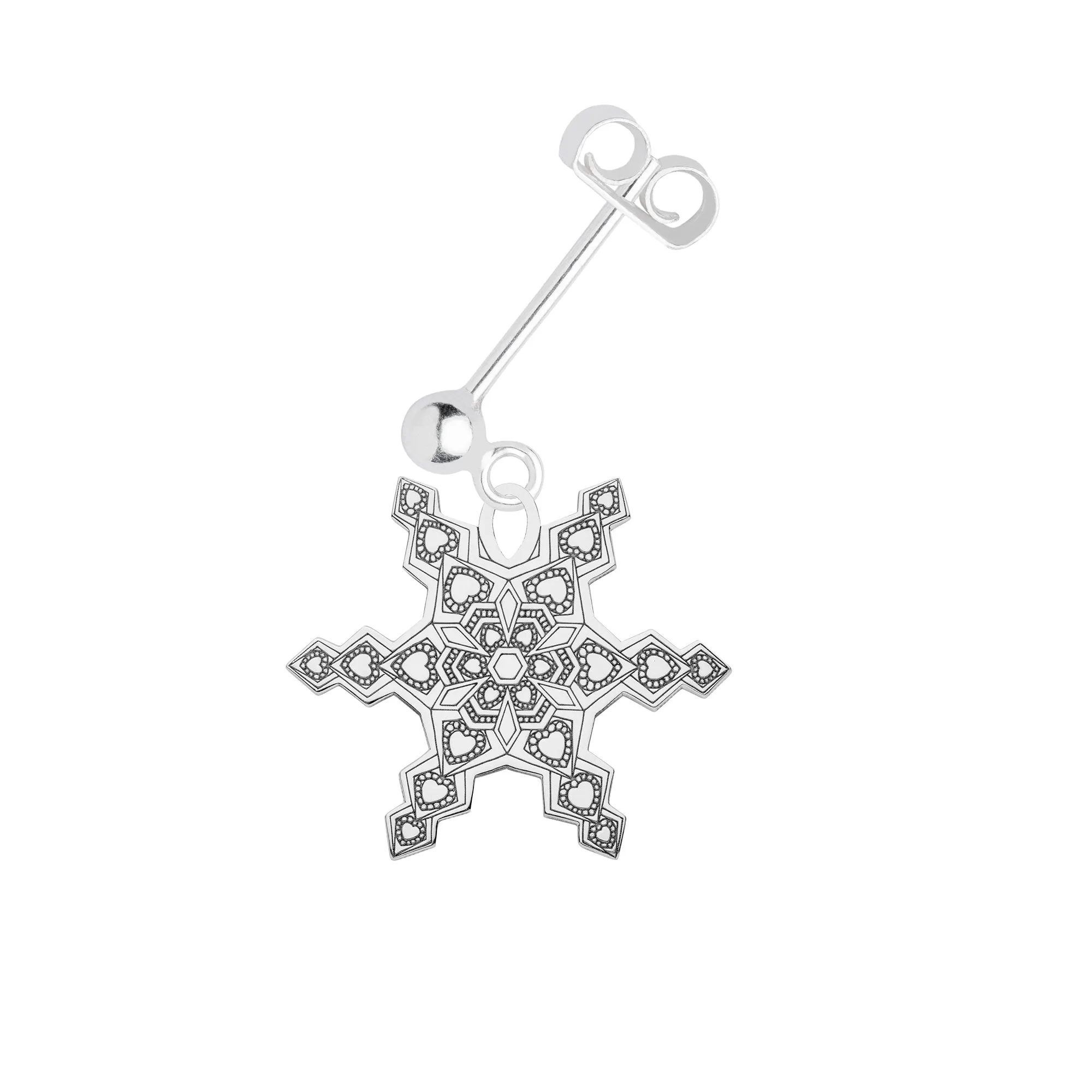 Snowflake Single Earring