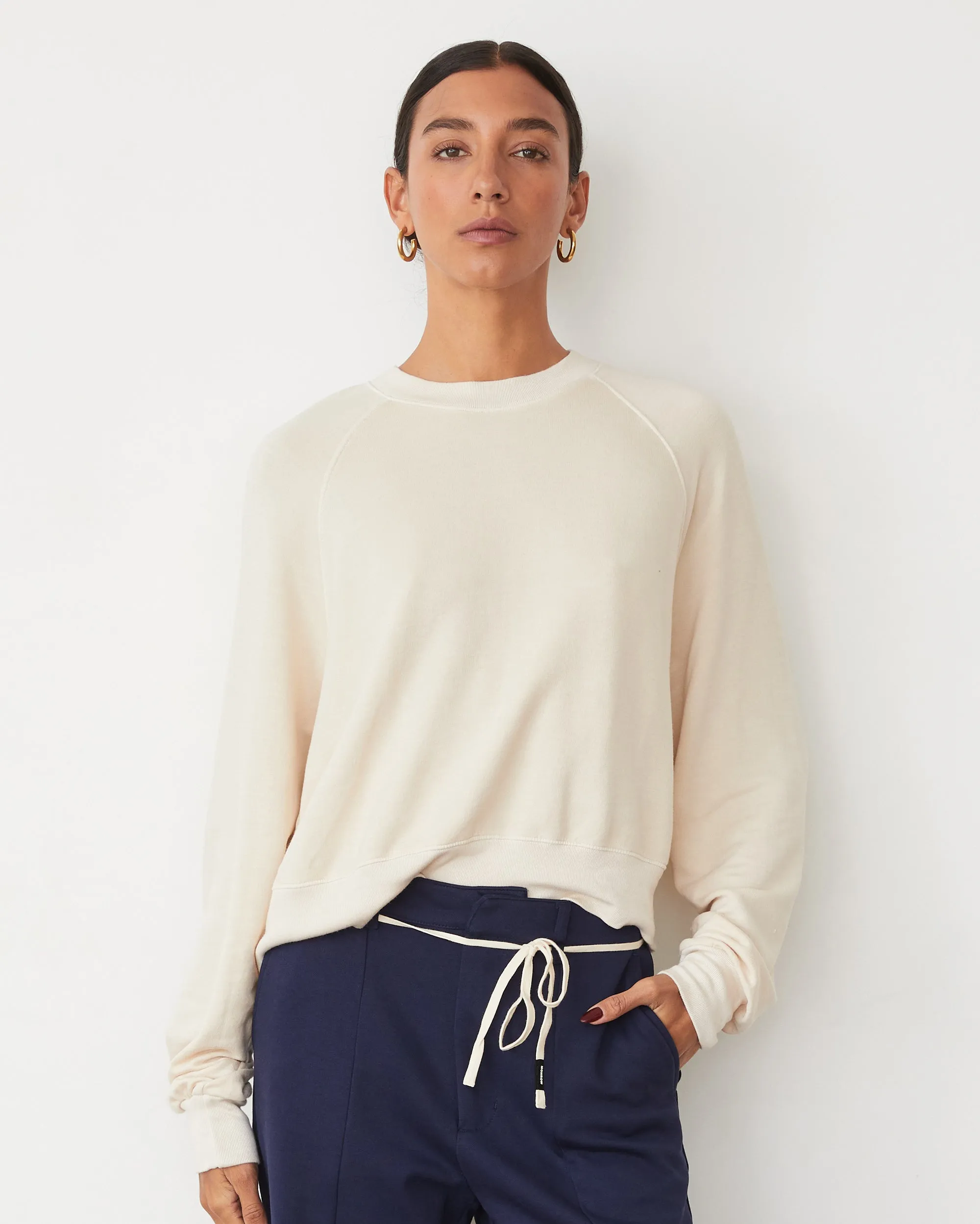 Softfleece Crop Crew Sweatshirt