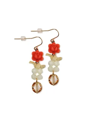 Sunset Rose Earrings