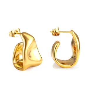 Tia Triangle 18K Gold PVD Earrings