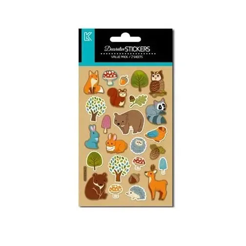 Woodland Kraft Stickers